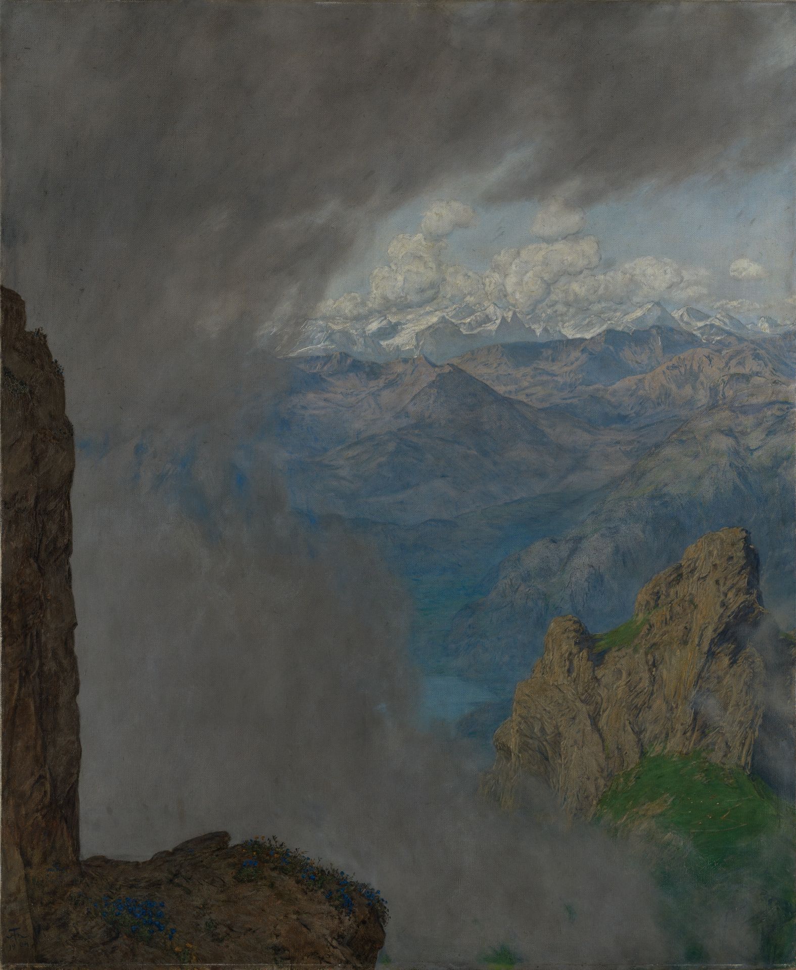 <i>Blick vom Pilatus</i> (Hans Thoma, 1904) © Staatliche Kunsthalle Karlsruhe